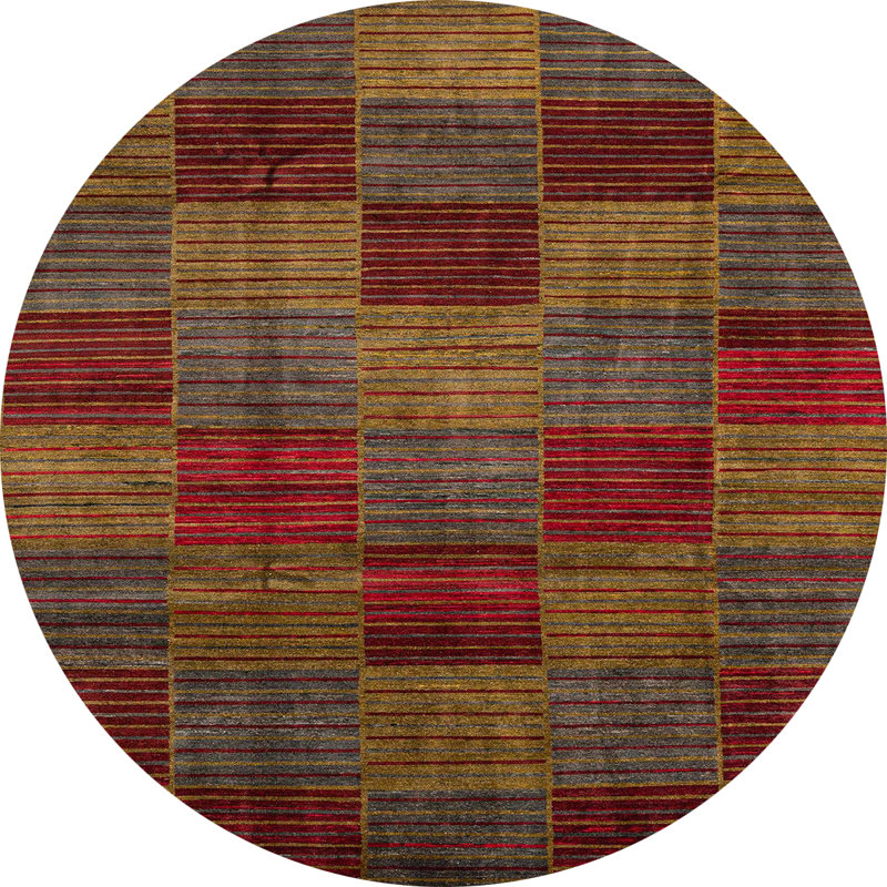 Tapis abstrait moderne 3319ABS3327, Rond 6 pi