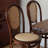 Nut-brown Beige Solid back side Chair(Set of 2)