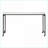 Overbed Desk with Adjustable Height, Metal Legs &amp; Casters, White Multipurpose Bed Table for Laptop &amp; Breakfast | Black White | Engineered Wood,Metal-404556140