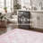 Machine Washable Non-Slip Vintage Retro Pink Area Rug-326070736