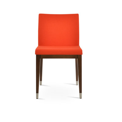 Aria Wood with Ring Side Chair in Wool