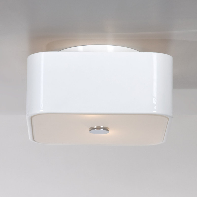 Alvy Flush Mount, White