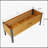 Wood Rectangular Garden Planter Box