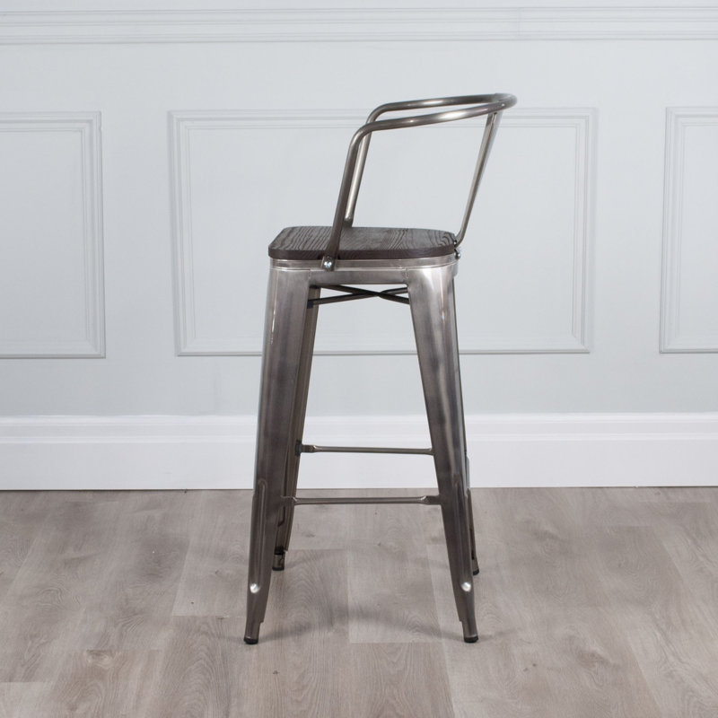 Ensemble de 4 tabourets de bar Henrikke, Tabouret de comptoir (assise de 26,25 po de hauteu