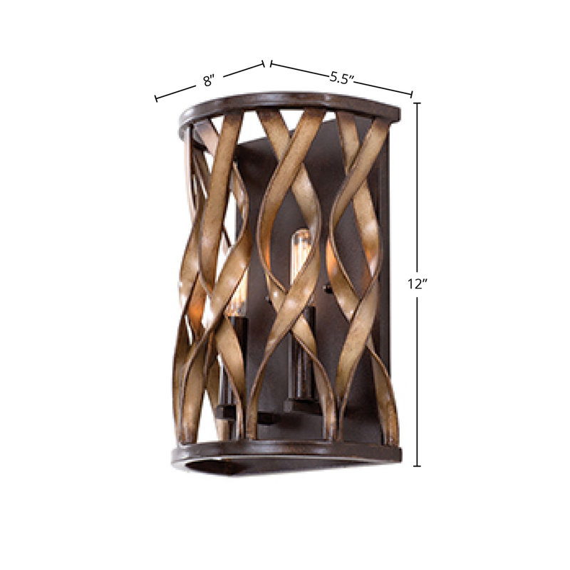Soho 2 LT Milk Chocolate Wall Sconce Kalco