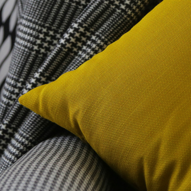 Housse et insert de coussin intérieur / extérieur Calvion, Jaune