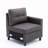 Renetha 52" Wide Modular Sofa Loveseat with Ottoman