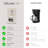 WILLOW 12 Cup Coffee Maker – Programmable Brewing Options with Timer, Beautiful Design, Glass Pot - WHITE-121935826