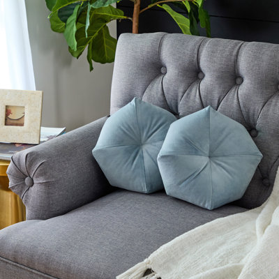 Scalloped Edges Outdoor Throw Pillow