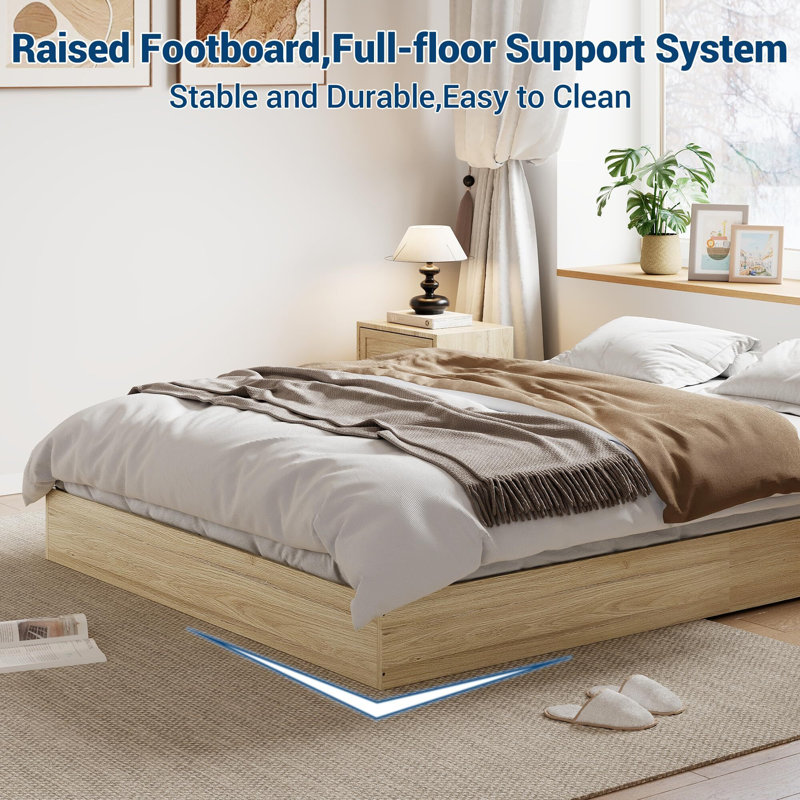 Ebern Designs Wood Platform Bed Frame - No Headboard