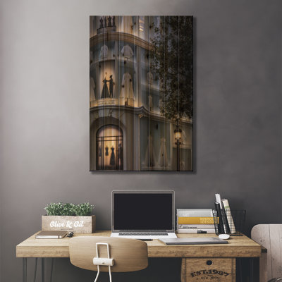 Saysha Dior Champs-Elysees, Paris On Wood by Je´ro^me Labouyrie Print
