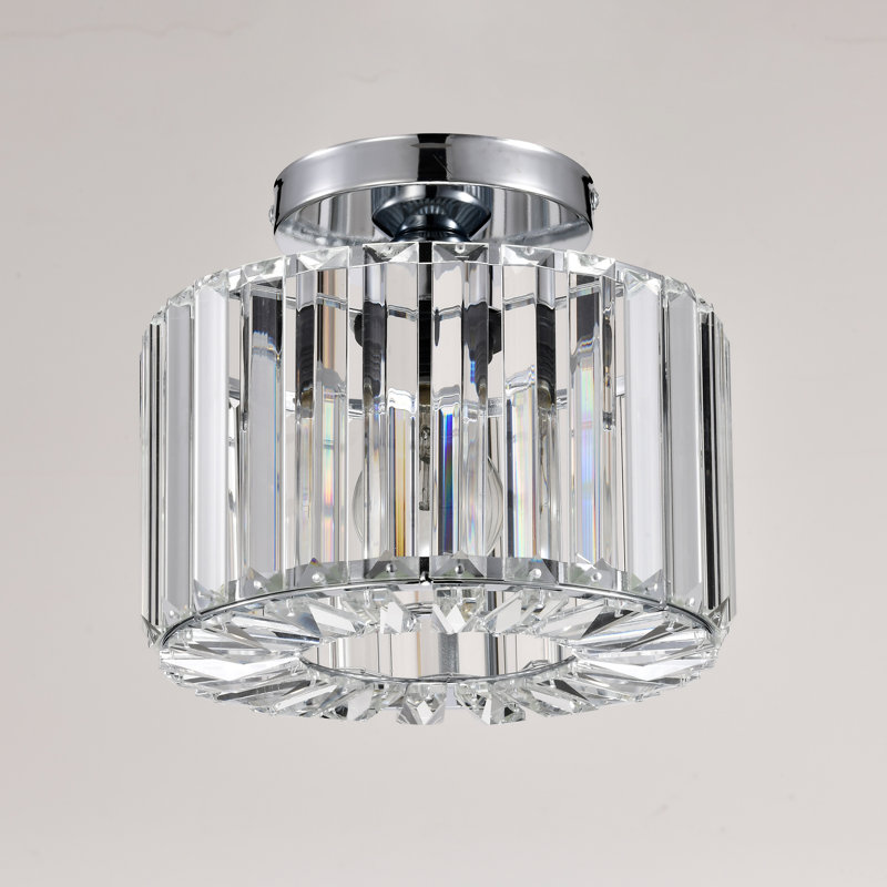 Plafonnier semi Lily, Chrome