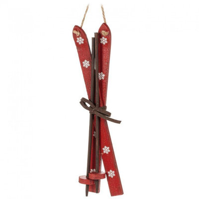 Pair Of Skis Ornament