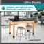 Table de laboratoire de laboratoire d'apprentissage, de laboratoire résistant aux produits chimiques avec plateau en stratifié haute pression noir, pieds en érable massif, mobilier de salle de classe et de laboratoire-133429249-133429252-133429256