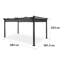 Pergola Pantheon 2.25m x 4m Aluminium Pergola-29341063