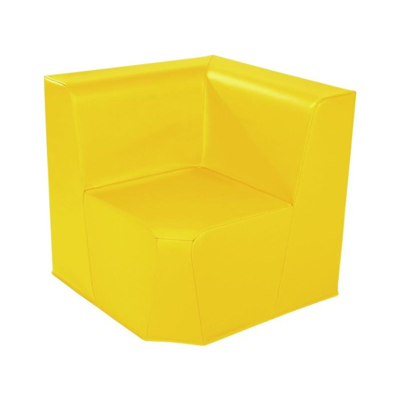 Low Corner Chair Basic - Seat Height: 12", Yellow