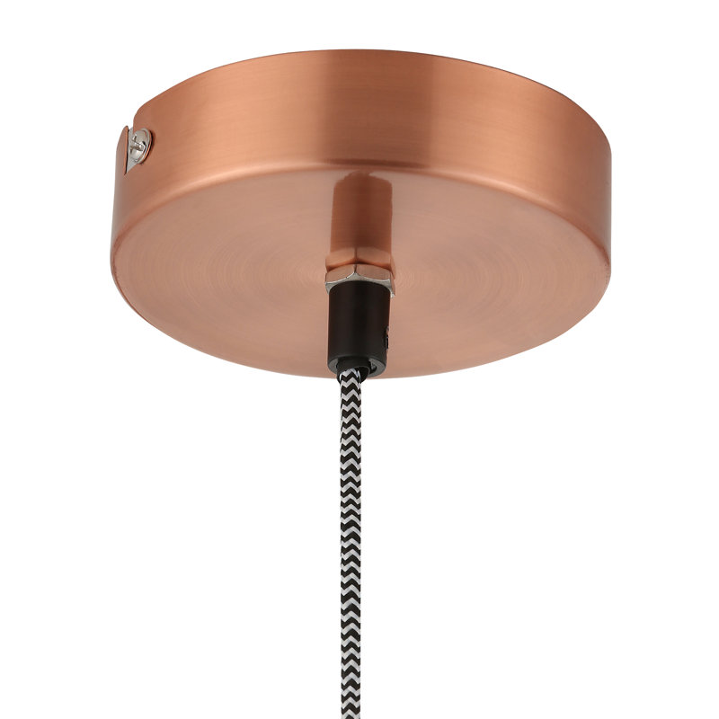 1 - Light Geometric Pendant, Copper