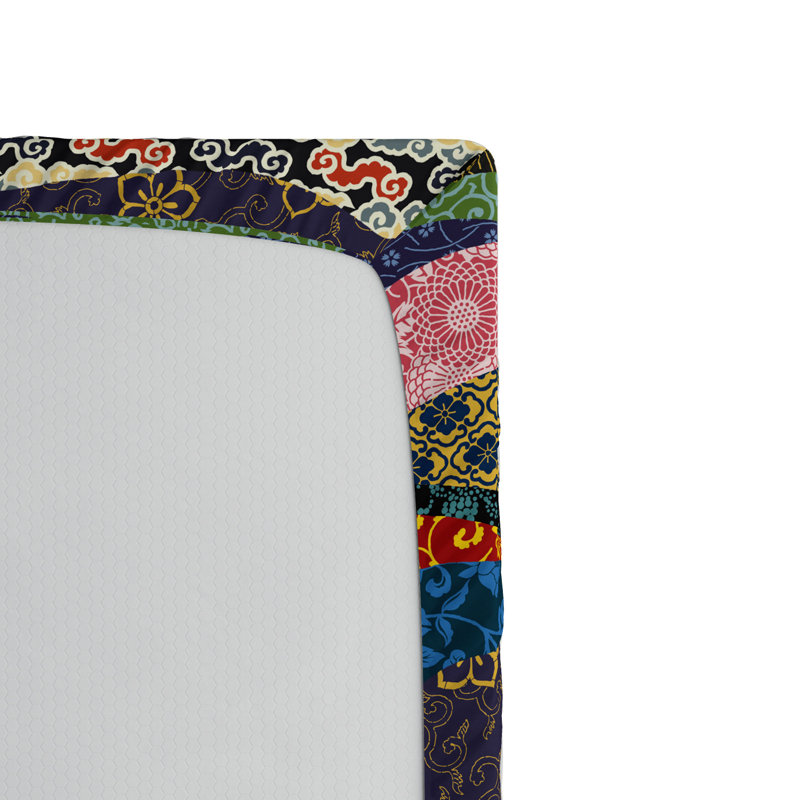 Microfiber Floral Fitted Sheet, Queen Fitted Sheet