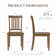 Tanvier Slatted Back Dining Chair Solid Wood Side Chair