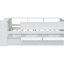 Lit de jour simple avec tiroirs et couchette, rangement pour la tête de lit, tables, tiroirs White Delight, finition pure