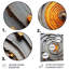 Pierre moderne spirale grise et jaune II - art mural abstrait en spirale en métal-1068721382