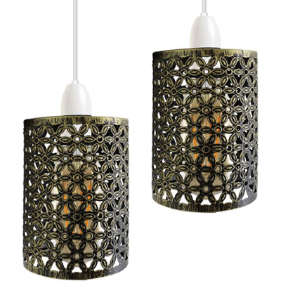 Arohi 13.5cm H Metal Drum Lamp Shade ( Screw On )