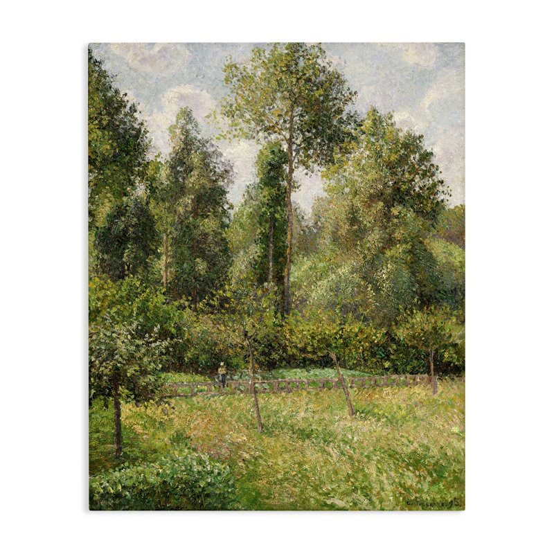Poplars Classic Landscape Canvas, conception par Camille Pissarro, H 30 po x l 24 po