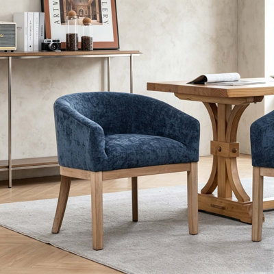 Modern Upholstered Barrel Dining Chairs