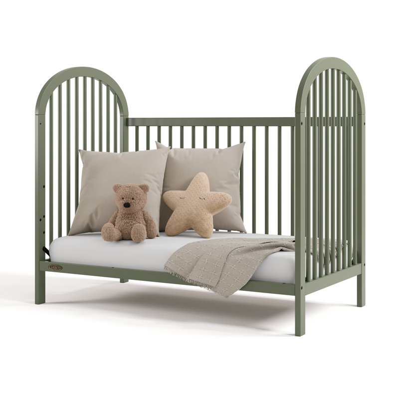 Lit de bébé convertible 3-en-1 Olivia, Olive, Non