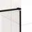 56-60" W X 72" H Semi-Frameless Sliding Shower Door, 5/16"(8Mm) Clear SCGG Tempered Glass, Matte Black Finish, Cut Adjustable Width 4"