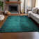 Premium Machine Washable Cerrito AMF554 Teal Rug