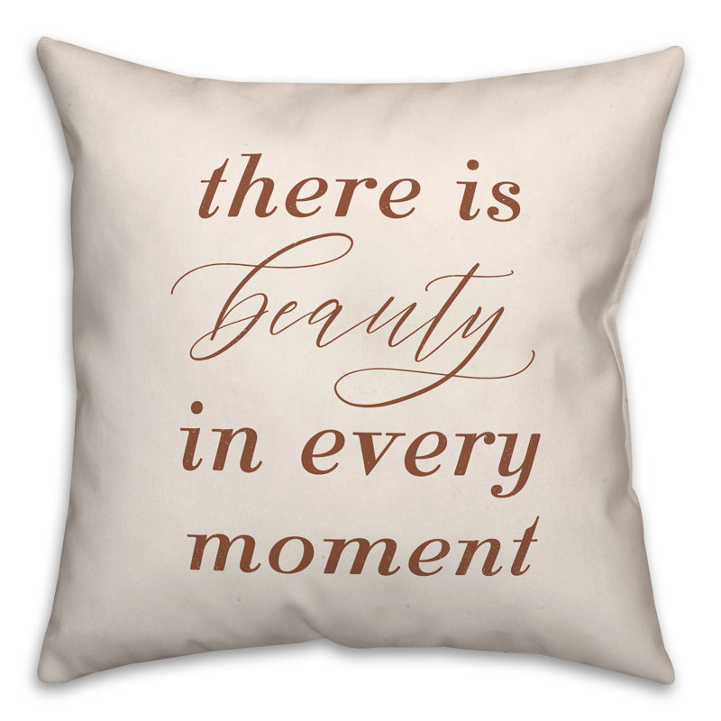 Coussin intérieur / extérieur Beauty In Every Moment, H 18 po x l 18 po, Carré