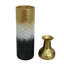 Vase de plancher décoratif en métal noir et blanc-133251294