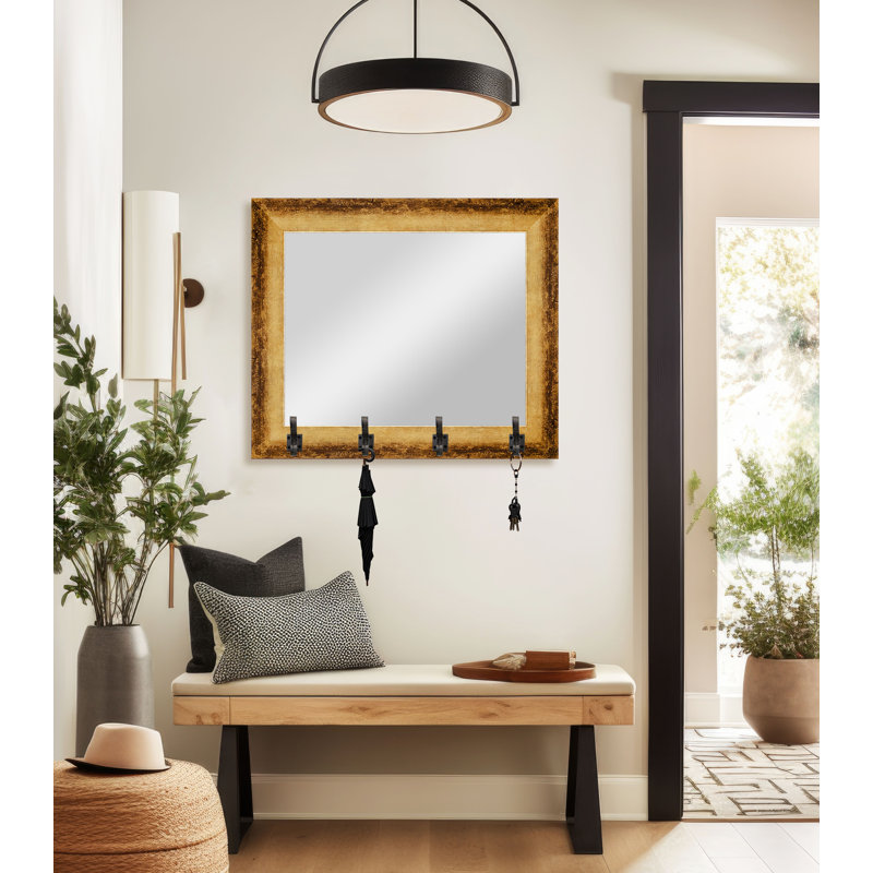 Miroir Tecopa, Or bruni / acier