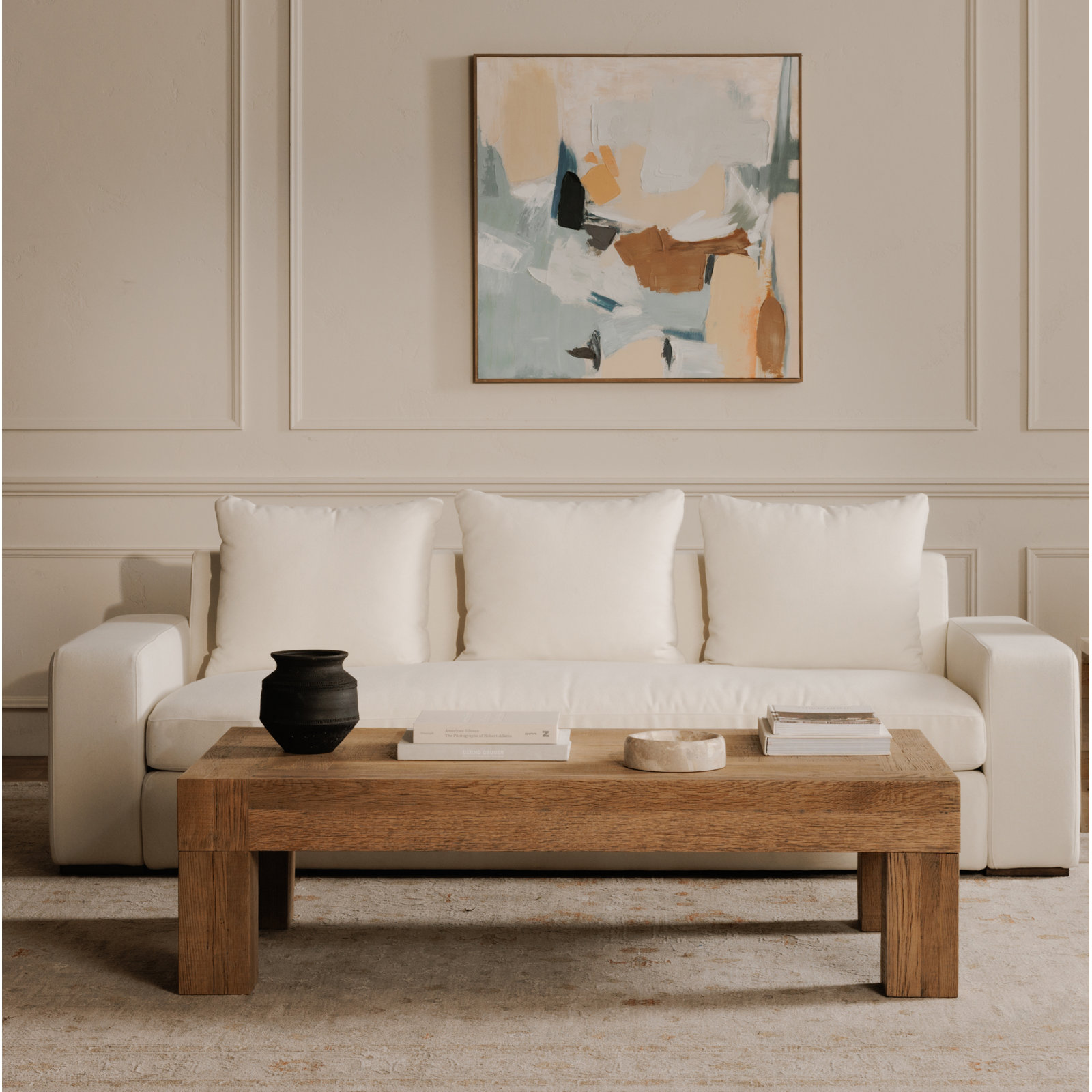 Adams 60" Oak Coffee Table
