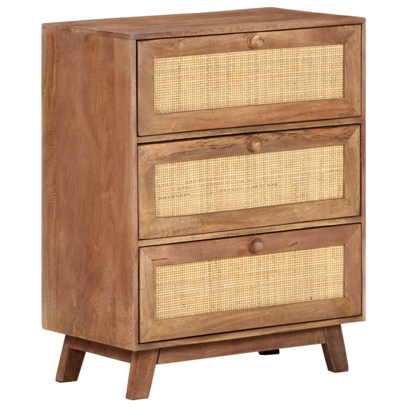 Denzell Sideboard 61x35x76 cm Solid Mango Wood