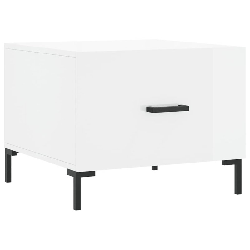 Avaiyah Four Leg Coffee Table with Storage, High Gloss White