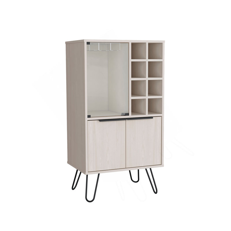 Comparatif d'armoire bar à deux portes de 23 po de largeur et de porte en verre Aster