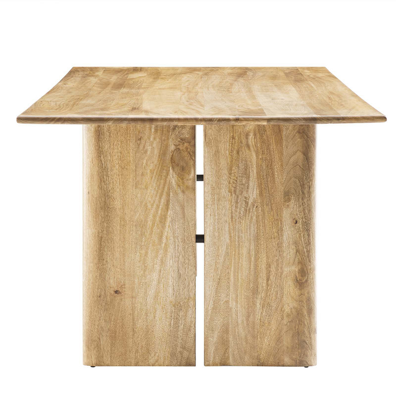 Amistad 86" Oak Mango Wood Farmhouse Dining Table