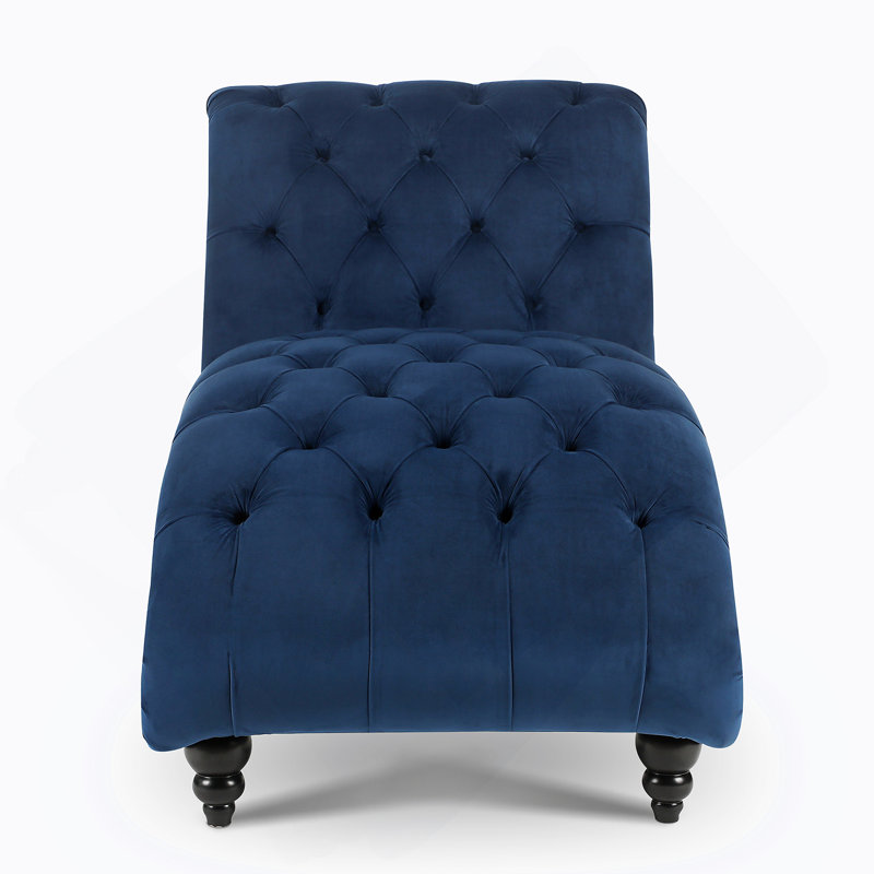 Tufted Armless Chaise Lounge
