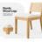 Farmhouse Cane Back Wood Dining Chair with Upholstered Seat-1337775261