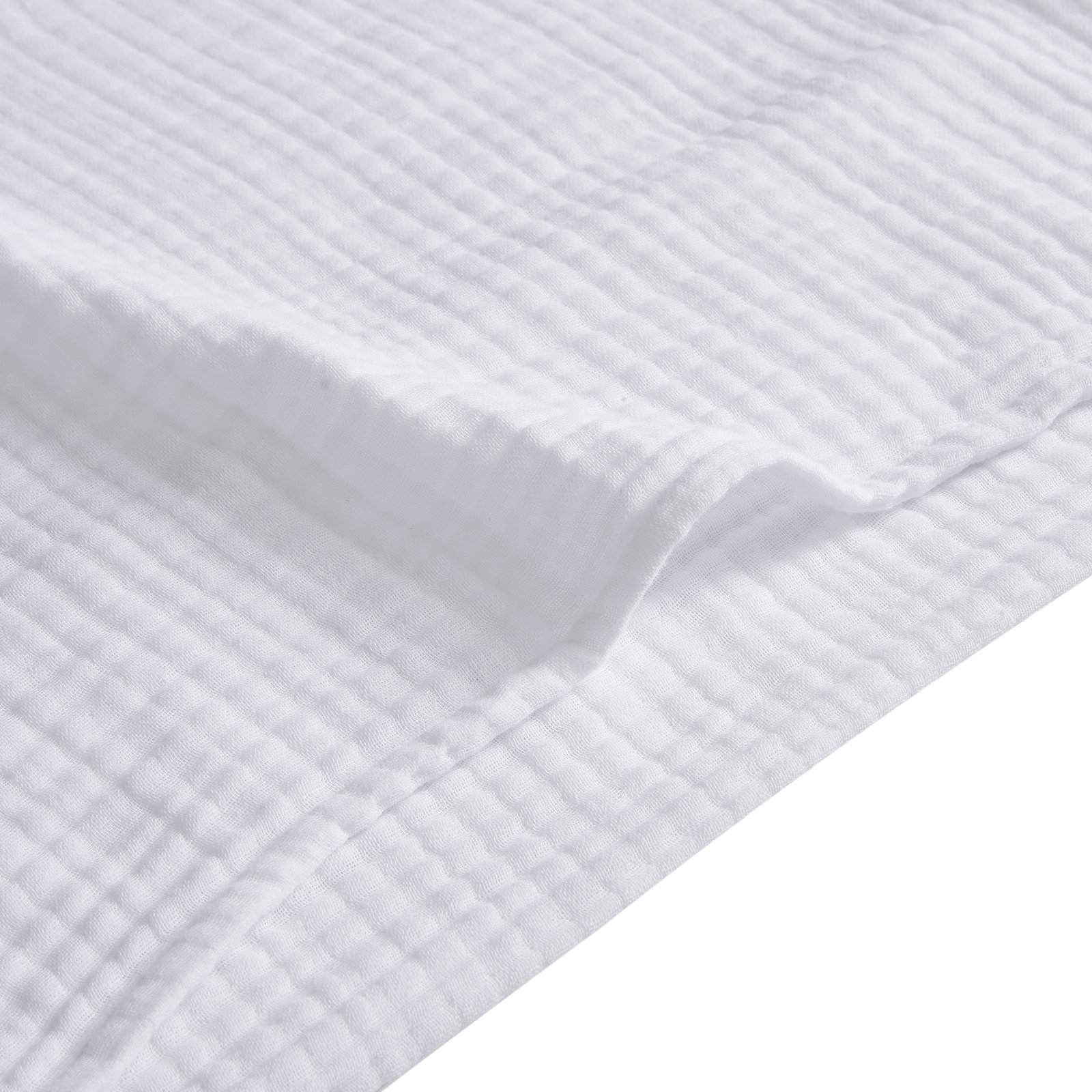 Cotton Voile Classic Casual Modern Rustic Soft And Lightweight Comforter Set, Queen Comforter + 2 Standard Shams, White