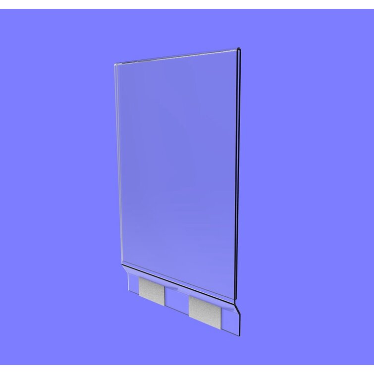 Self Adhesive Clear Acrylic Wall Sign Holder Frame 14 W x 8.5 H -  Landscape/ Horizontal, 10