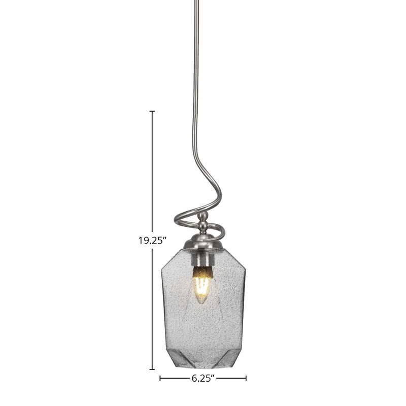 Capri Stem Hung Pendant, Brushed Nickel