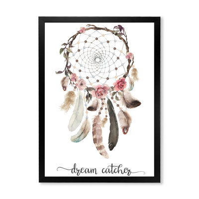 " Dream Catcher with Ethnic Feathers " Color Photography Painting