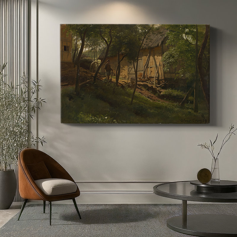 Farmhouse in the Woods-Hans Gude-Gallery Wrapped Canvas-1859