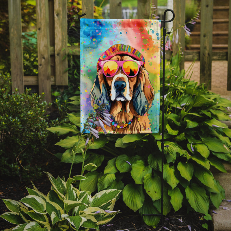 Drapeau de jardin Hippie Dawg, Épagneul cocker