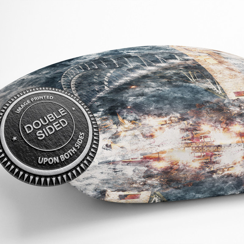 Square Throw Cushion, 40cm H x 40cm W x 15cm D
