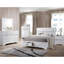 Table de chevet blanche 2 pour chambre à coucher avec Secret Place - écrin moderne caché-1038795826