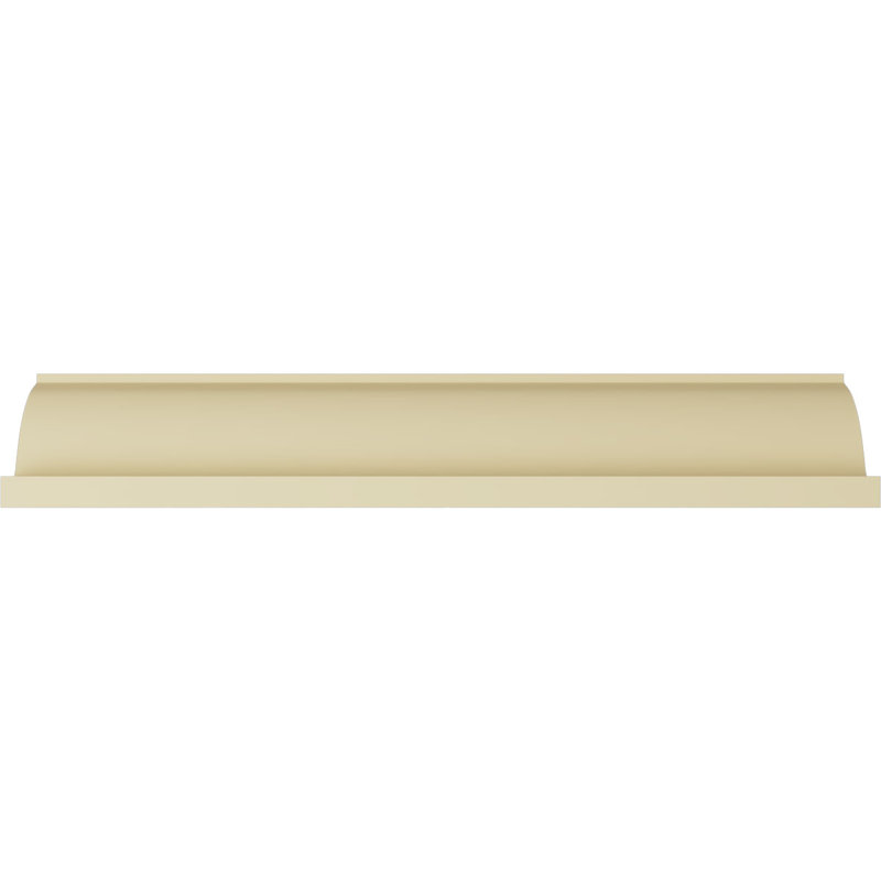 Primed Moisture Resistant Urethane Crown Moulding Sample, 12 in